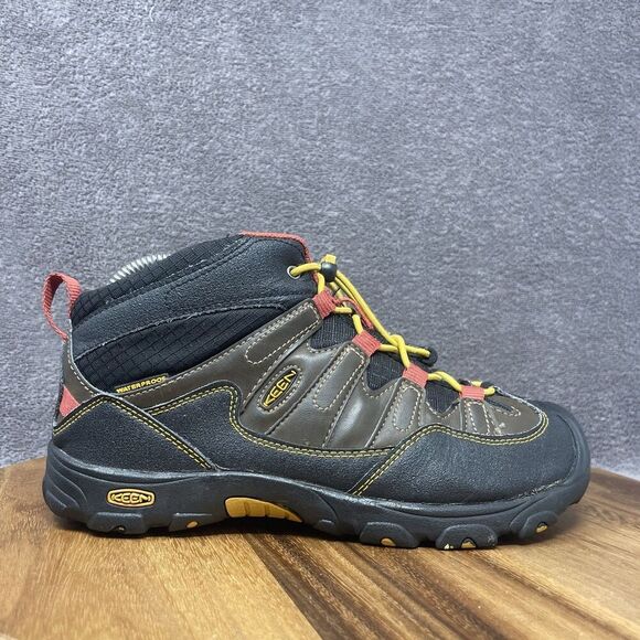 KEEN Pagosa Boots Youth Kid Size 5 Waterproof Mid Hiking Outdoor Brown  1011745 - Picture 1 of 10